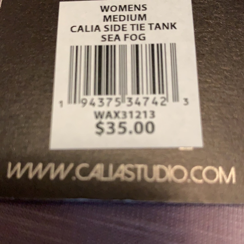 Calia side tie tank top, pinkish violet color - Picture 10 of 10